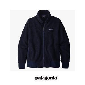 Patagonia Full Zip Woolyester Navy Jacket Small